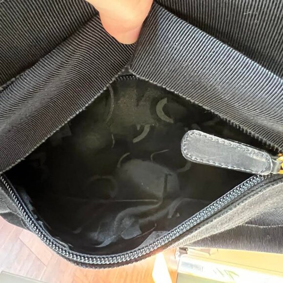 Ferragamo *LOW START* Navy Blue Grosgrain Vara Bag - Picture 11 of 12